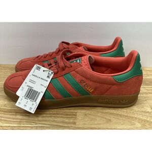 Adidas Originals Gazelle Indoor Sneakers Men's 8.5 Preloved Scarlet Green JH5407